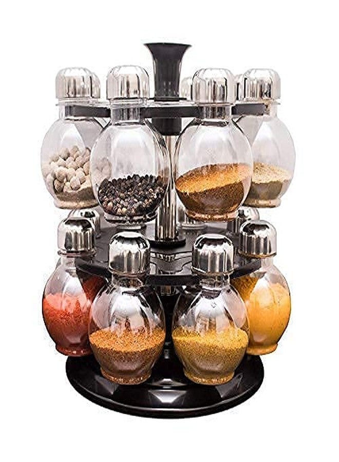 AVMPHD Multipurpose Plastic Big Revolving Spice Rack 16 in 1 / Masala Rack Set/Condiment Set/Spice Container - Image 3